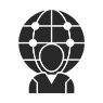 A globe icon